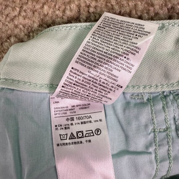 Old Navy Womens Size 6 Rockstar Skinny Mid Rise Green Denim Jeans 28x29 E766 - Picture 6 of 14